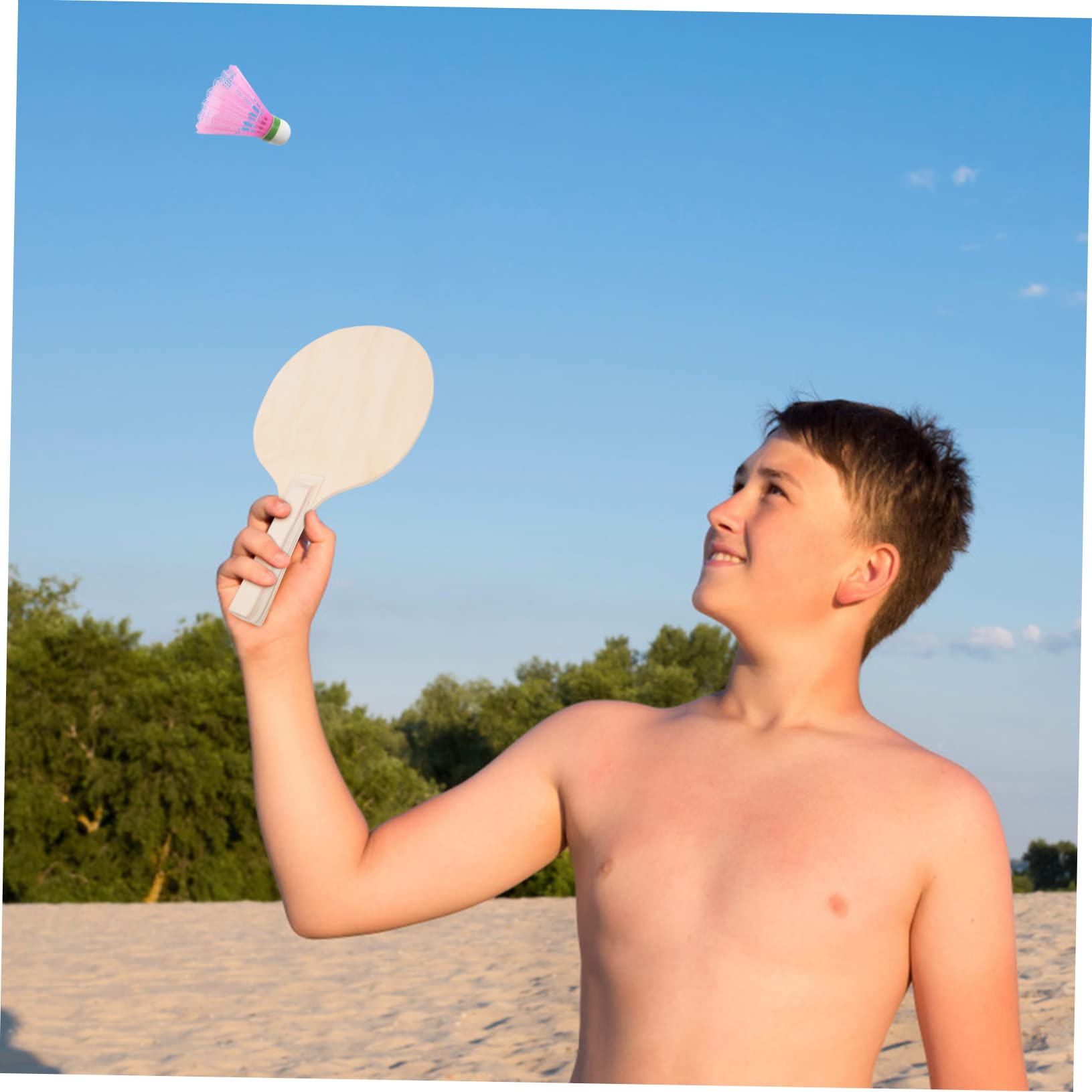 4 Racchette Badminton in Resistenti e Pratiche per Giochi Spiaggia e Outdoor per Divertimento e Accessori Sportivi Versatili