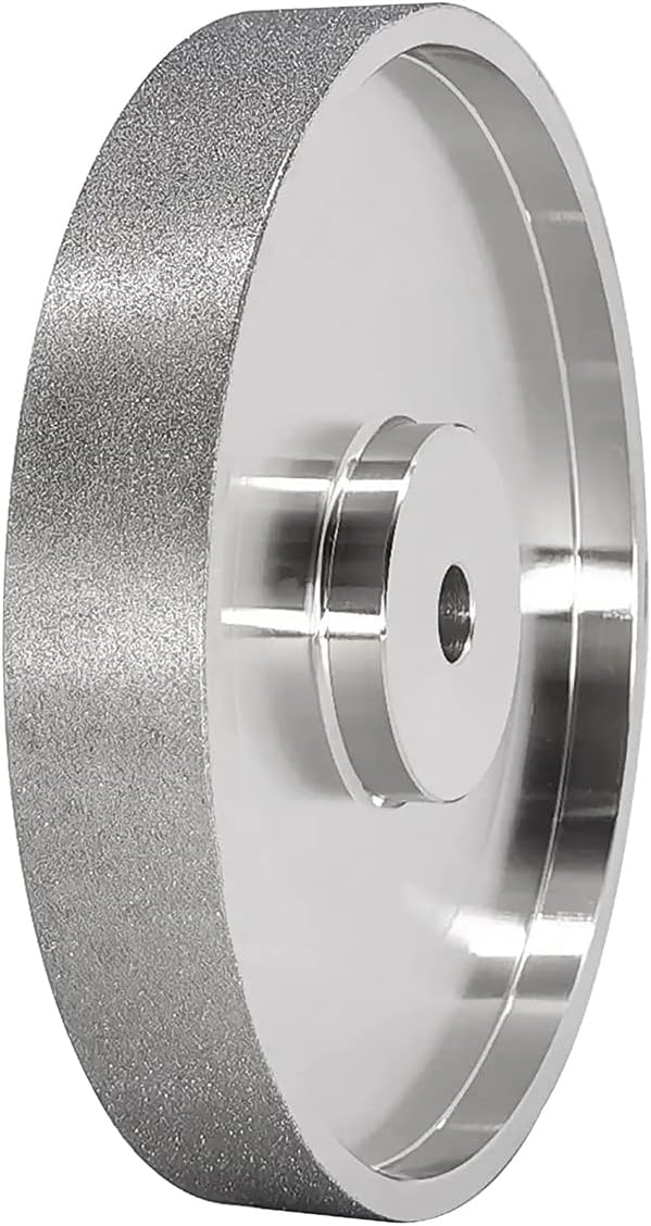 CBN Grinding Wheel, 6Inch Dia x 1Inch Wide, with 1/2Inch Arbor, Diamond Grinding Wheel for Sharpening HSS, 240 Grit