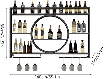 Amazon｜ワインラック ワインホルダー酒ラック壁掛け ディスプレイ