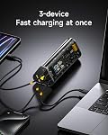 SHARGEEK 170 Power Bank, 170W Total 24,000mAh Portable Charger with Smart Display, IP66 Waterproof 140W PD3.1 Battery Pack for iPhone 15/14/13 Series Samsung Galaxy Google Pixel MacBook Steam Deck