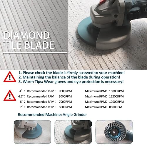Miniatura 5 de MINLAYCUT - Rueda de copa de molienda turbo de diamante de 4 pulgadas para molienda, pulido, limpieza, superficie, molienda, granito, piedra de