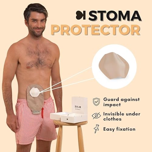Miniatura 5 de SIIL Cinturón de ostomía para hombre Fundas para bolsas de colostomía e ileostomía para deportes y natación Cinturón de estoma sigiloso