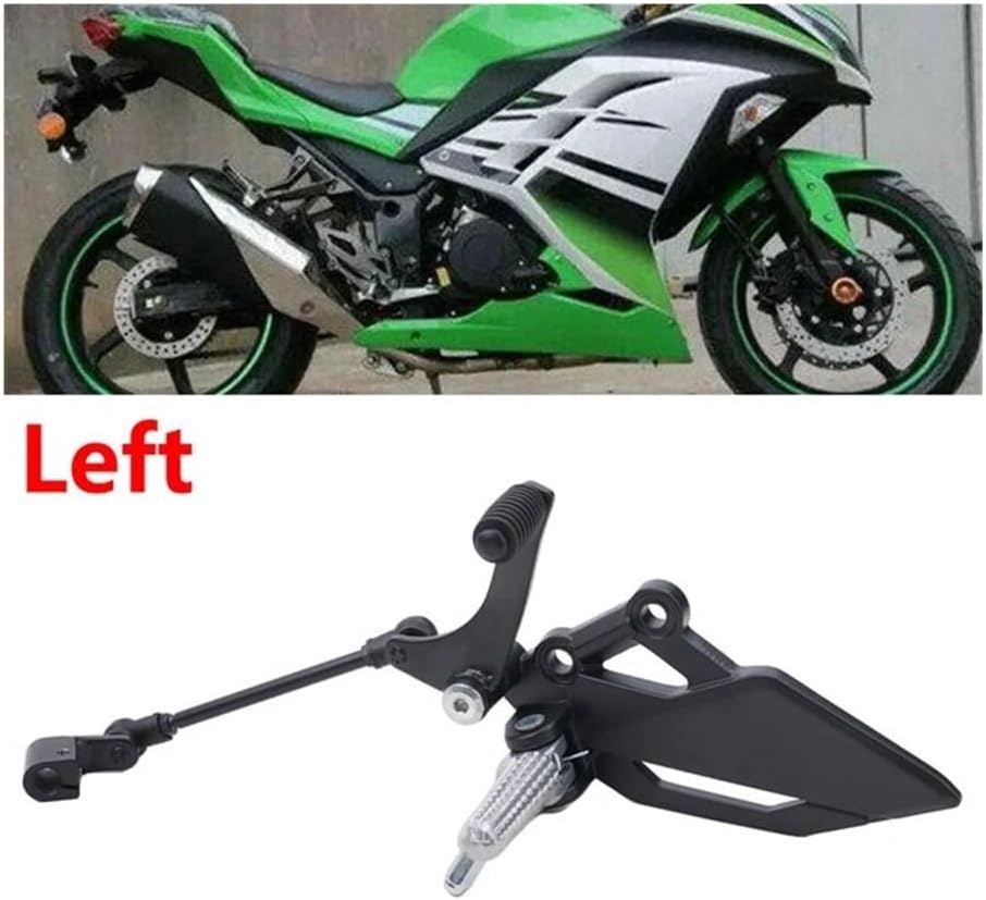 Motorcycle Gear Shifter for EX 250R for NINJA250R 2008-2016 for NINJA300 2013-2017 Left&Right Foot Peg Bracket Gear Bracket Lever Assembly