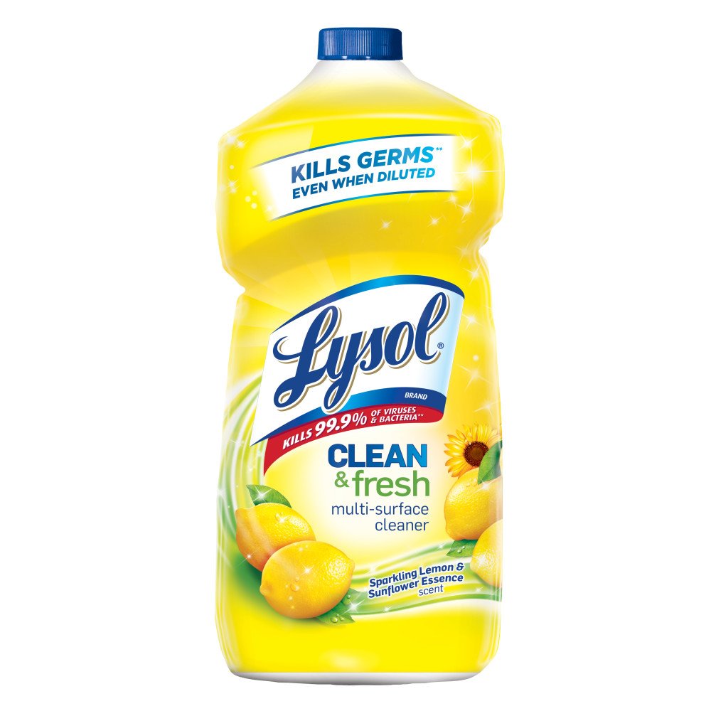 Lysol Clean & Fresh Multi-Surface Cleaner, Lemon & Sunflower, 40 Fl Oz (8-Pack)
