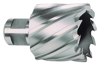 RUKO 108227 HSS Core Drill with 3/4" Weldon Shank, CBN Ground, 27.0mmmm Diameter, 63.0mm Length, 19.0mm Shank Diameter