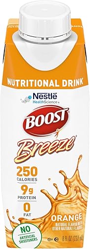 Boost Breeze, naranja, 8 onzas líquidas (paquete de 24)