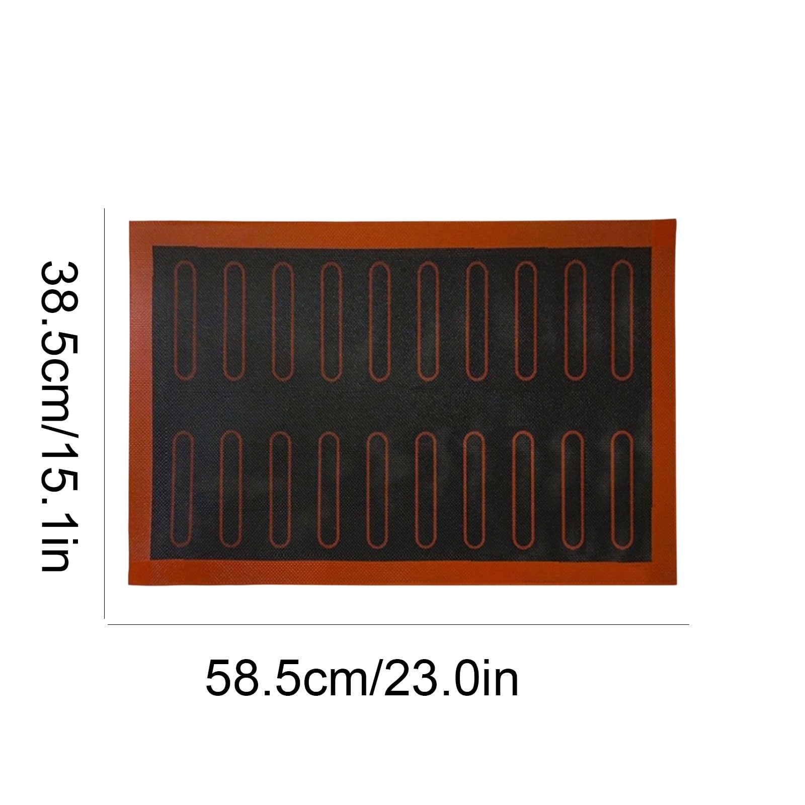 Wiederverwendbar Fiberglas-Silikon-Backmatte, vielseitig einsetzbar, leicht zu reinigen und wiederverwendbar, verformt sich nicht leicht, Silikon-Backmatte Klebt nicht