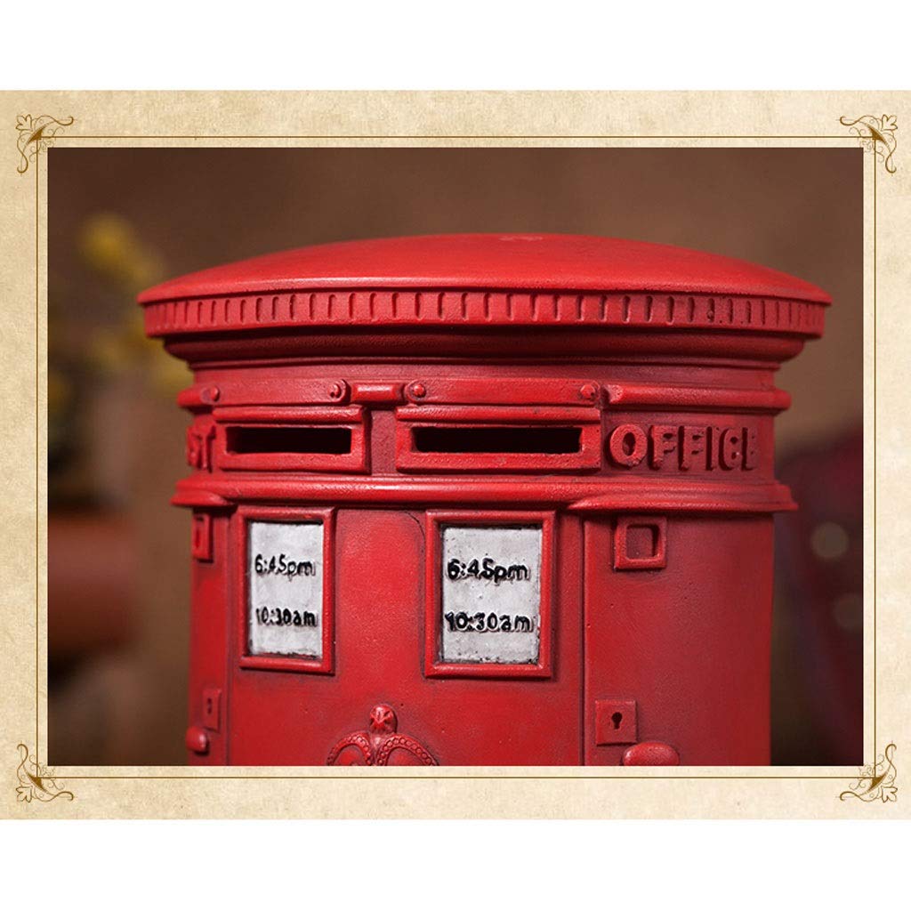 Amazon.co.jp: 貯金箱装飾ヴィンテージ樹脂赤英国郵便ポストデザインマネーコイン銀行貯金箱女の子のため男の子男の子ギフト子供のため  (Color : Red) : おもちゃ