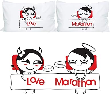 funny couples pillowcases