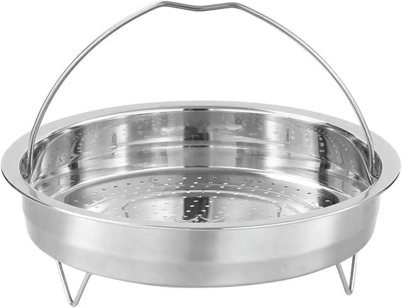 Panier vapeur pression en inox 20cm pour préserver les vitamines de vos légumes