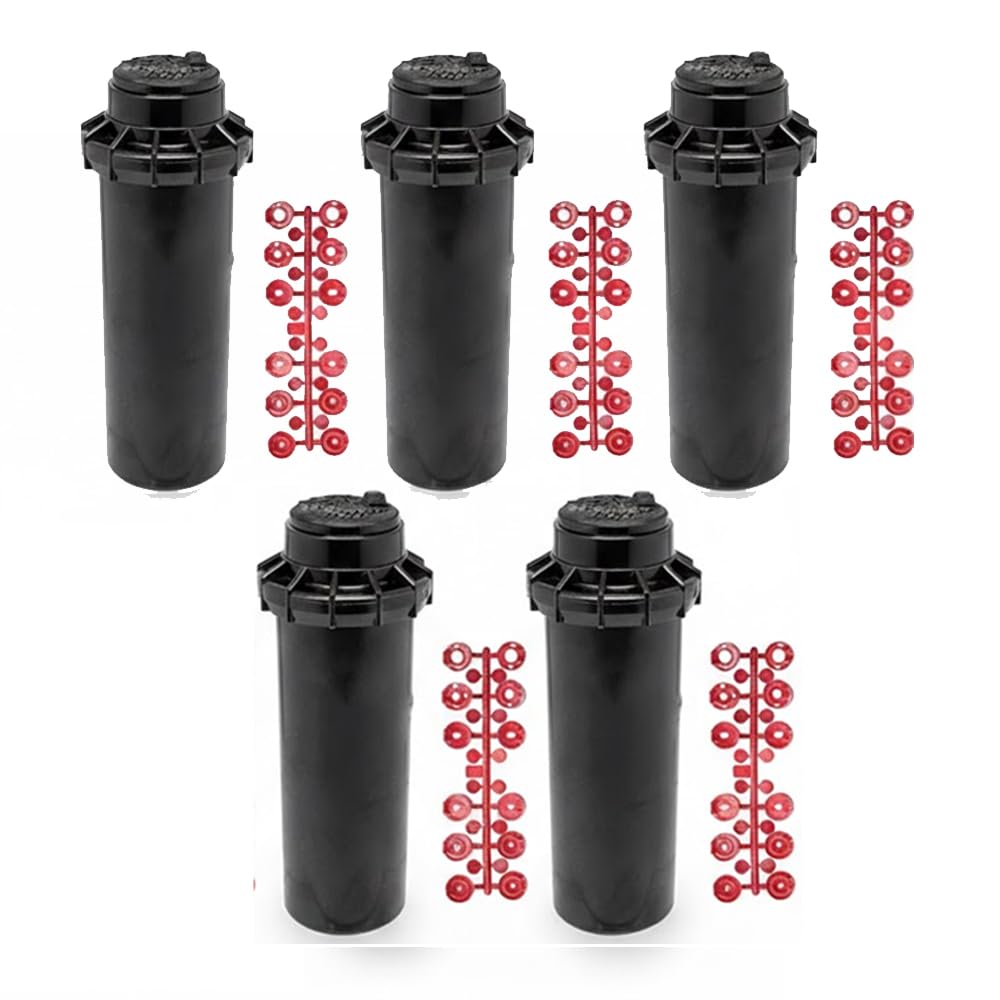 Suinga 5 stück Sprinkler Hunter PGP ADJ Rasensprenger, Reichweite 6,4 bis 15,8 m, Gewinde 3/4 Zoll