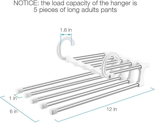 Miniatura 6 de Tipo colgante no plisado pantalones perchero, toallero, gancho de seda para toallas, gancho para cinturón, forma creativa ahorra 5 veces espacio