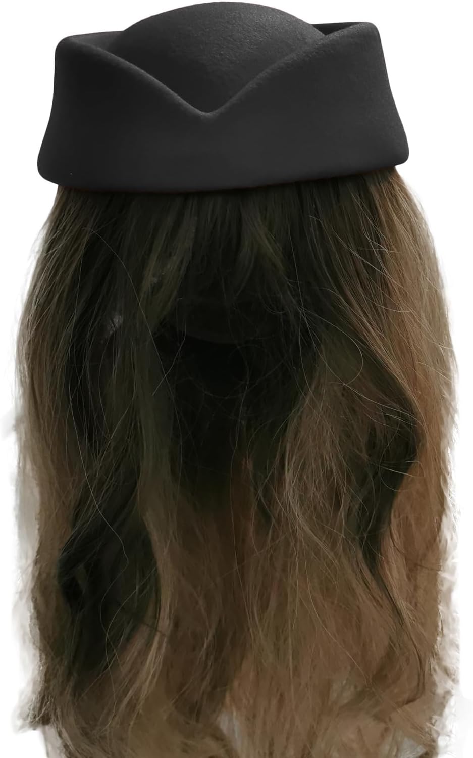 Stewardess Hat Felt Air Hostesses Pillbox Hat Teardrop Fascinator Base Sweet Design