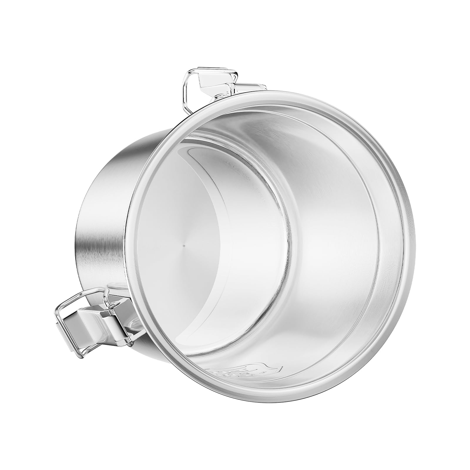6L/1.59Gal Edelstahl-Luftdichter Lebensmittelbehälter mit luftdichtem Deckel und Verschlussklammer Reis-Getreide-Behälter Behälter Eimer für Reis Milchkanne Kaffeebohnen Kekse Aufbewahrung