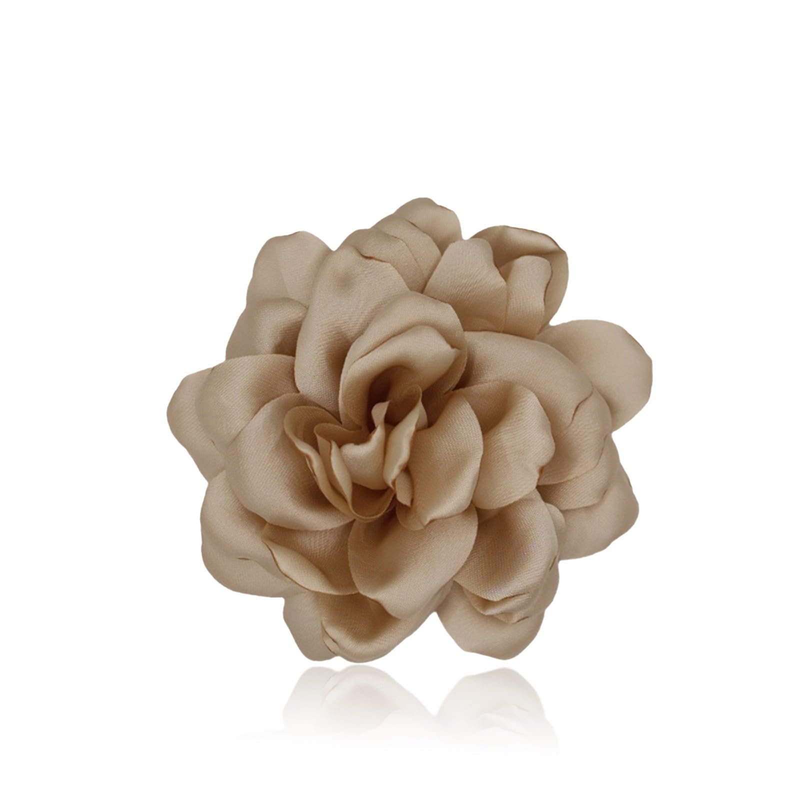 Broches Para Ropa Mujer, Broche De Flor De Rosa, Flores Para Vestidos De Fiesta, Grande, Pinza Para El Pelo, Horquilla Con Flor, Elegante Broche De Solapa Floral Para Boda, Fiesta,Baile(Negro) — view 8