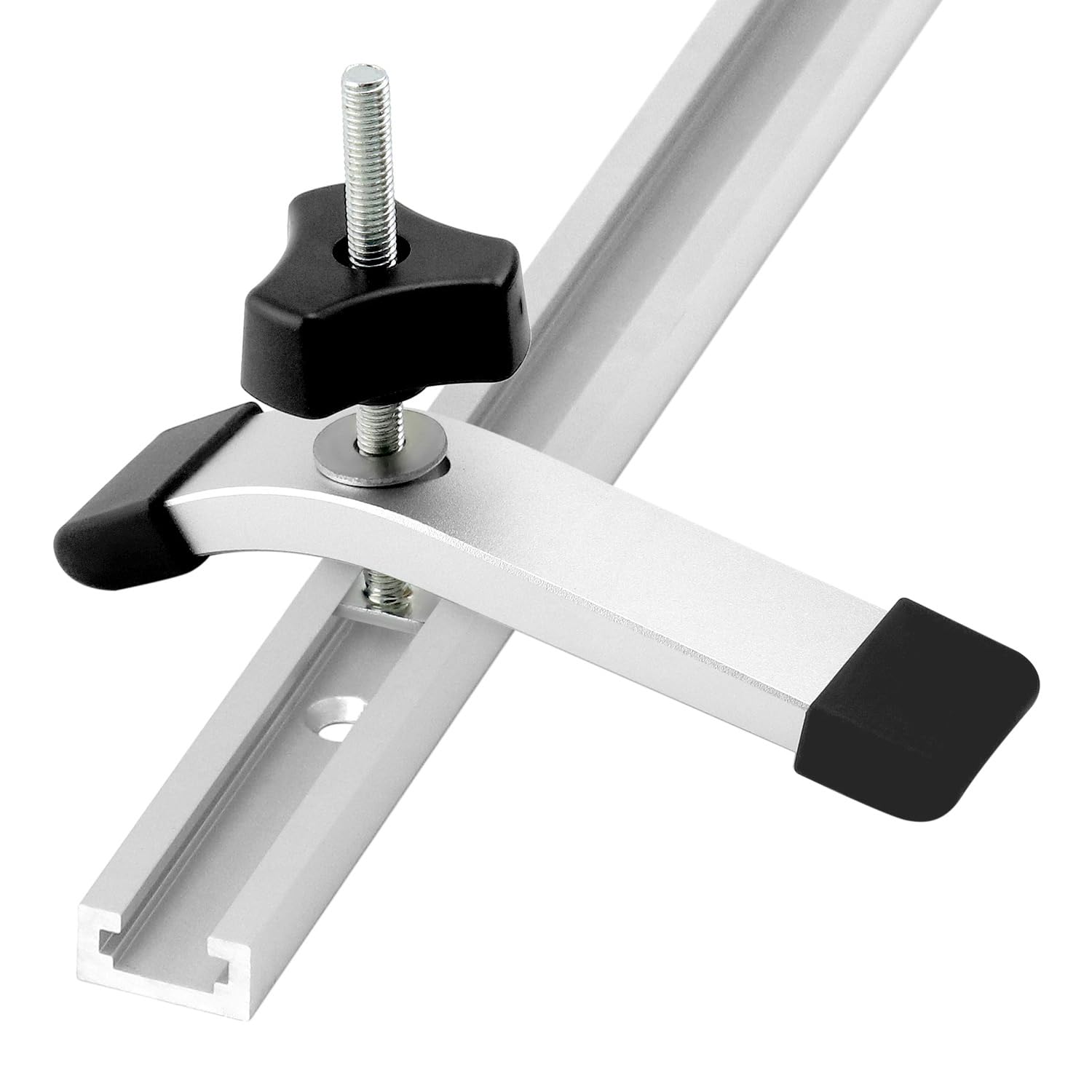 QWORK® 4 Piezas 1220mm T-Slot Track, Carril Guia en T de Aluminio para Tabla de Enrutador