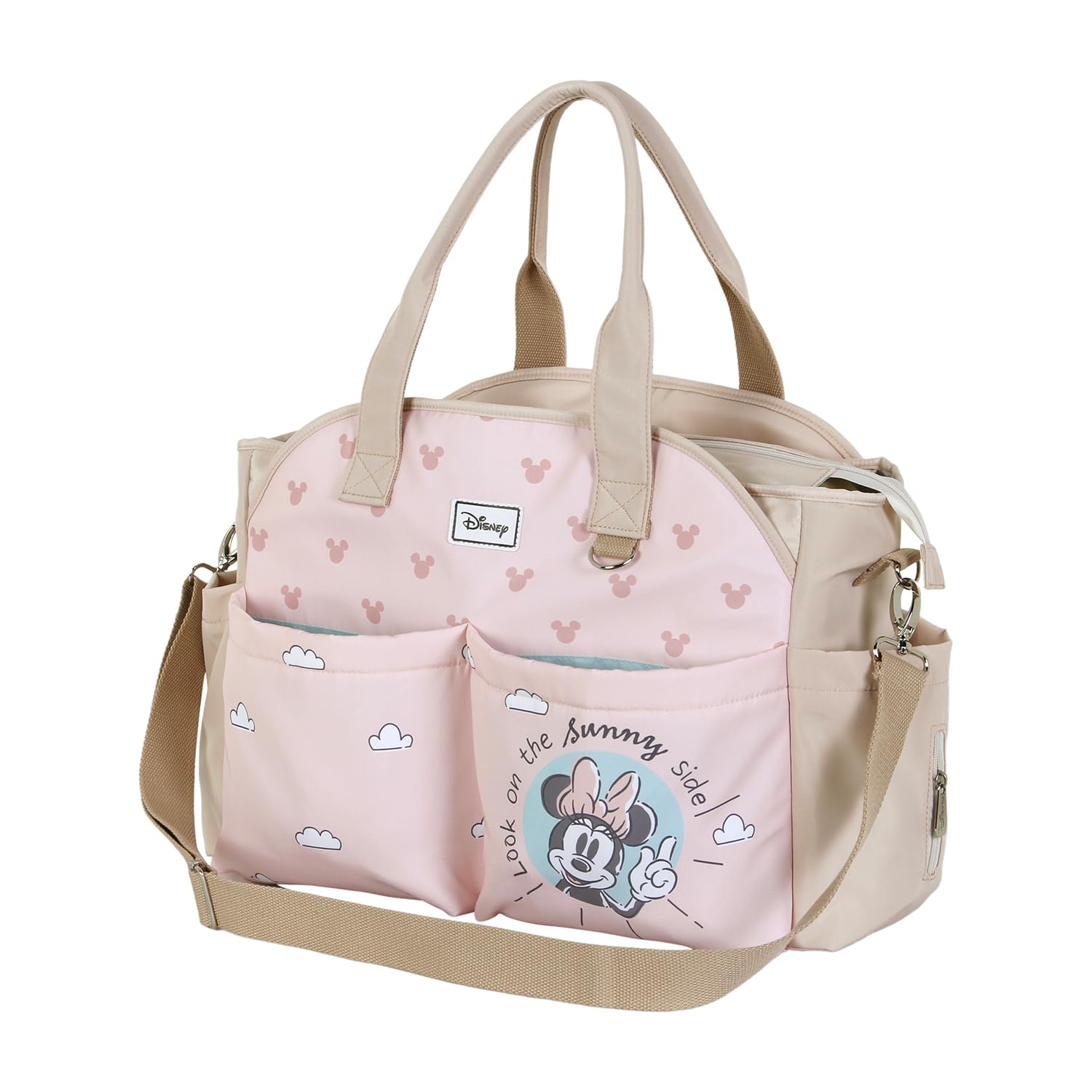 Minnie Mouse Sunny-Bolso para Carro de Bebé Mommy, Rosa, 44 x 32 cm