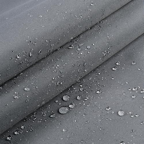 GoldWheel Waterproof Marine Canvas Fabric 600 Denier 60" Wide by 80" Canvas Cordura Material with Waterproof PU Backing for Car Boat Home Awning Tent Cushion, Gray