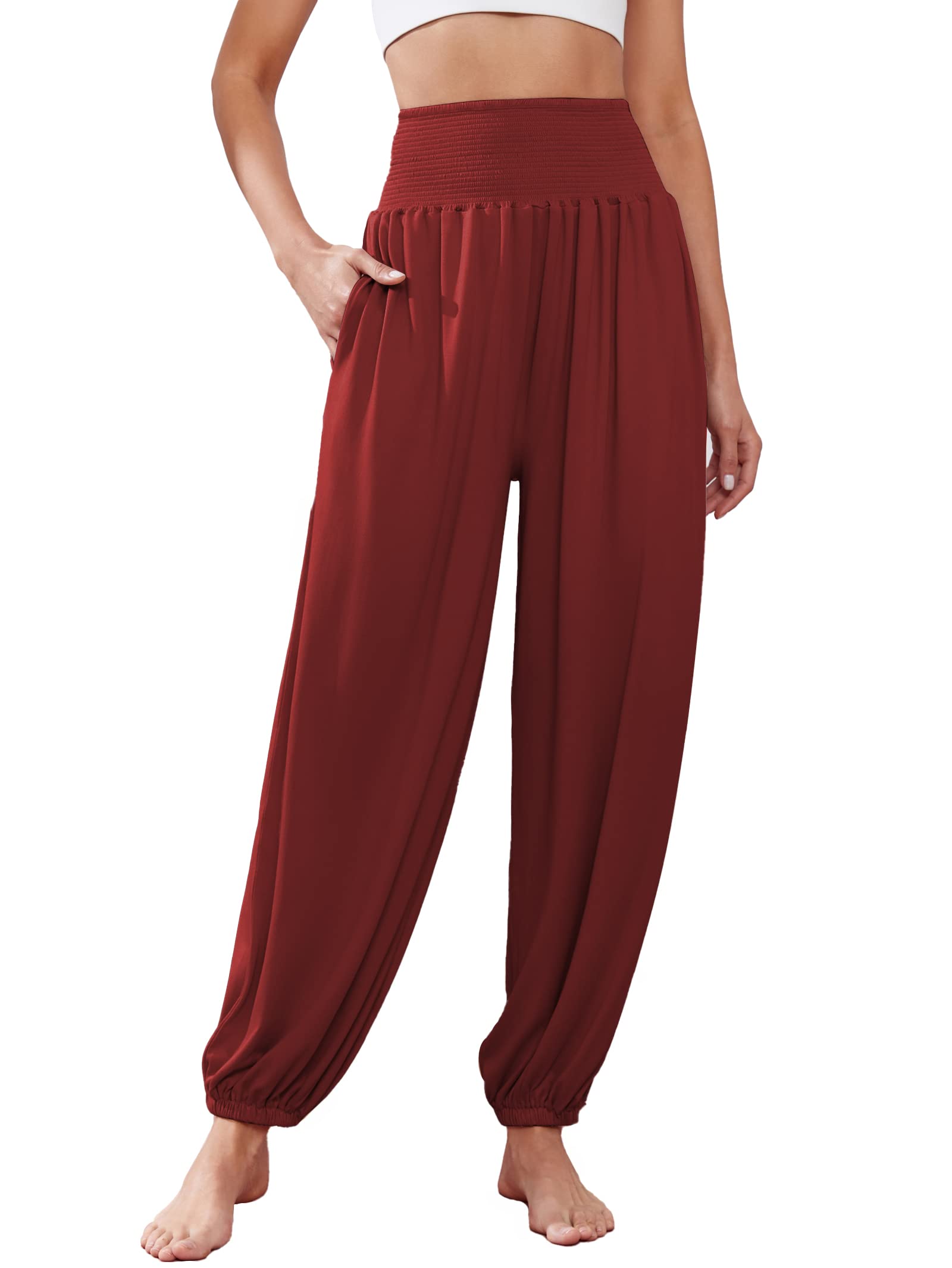 Famulily Harem Hosen für Frauen High Waist Yoga Hosen Workout Stretch Lounge Hosen S-XXL