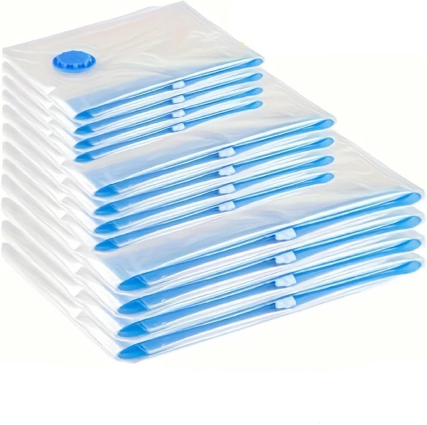 vacuum seal bags, 3/5/10個入り真空収納バッグ 衣類・寝具用 省スペースシールパック 折りたたみ式圧縮オーガナ