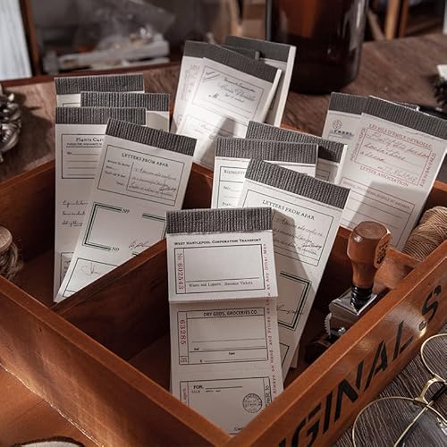 Alideco - Alideco 400pcs Scrapbook Paper Vintage Creative Minimalist Border Scrapbooking Paper for Journaling Supplies, Decorative Craft Paper for Junk Journals (yizhixinjian)