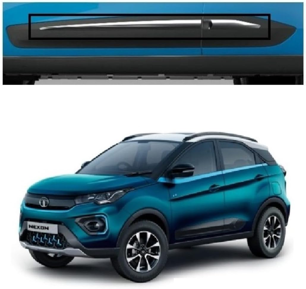 Car Door Body Side Beading/Molding/Cladding for Tata Nexon Set of 04
