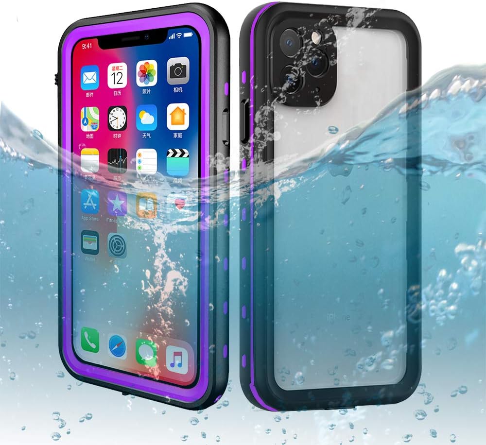 iPhone 11 Pro Max Waterproof Case, Dooge IP68 Shockproof/Dirtproof/Snowproof Full-Sealed Full-Body Heavy Duty Protective Case Built-in Screen Protector for iPhone 11 Pro Max 6.5 Inch