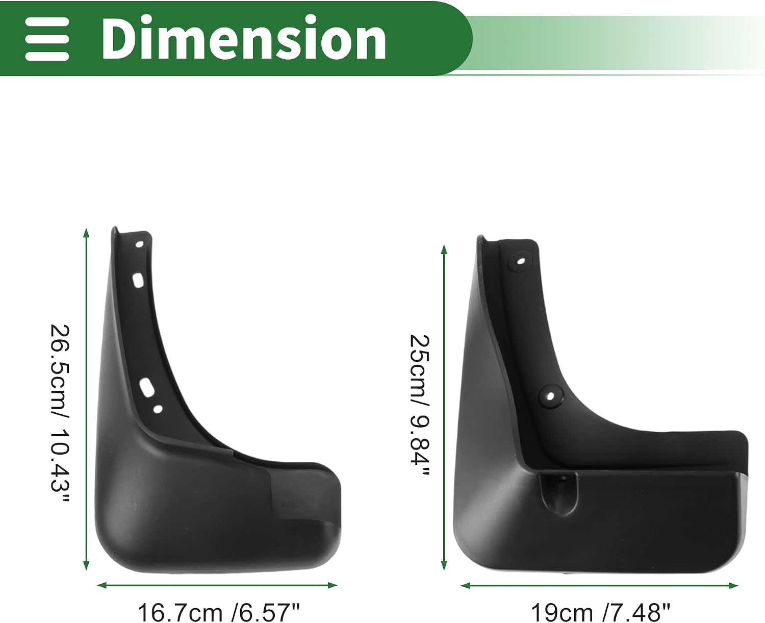 Motoforti Mud Flaps Splash Guards Mud Guards for Chevrolet Malibu 2012-2015 W/Mount Accessories