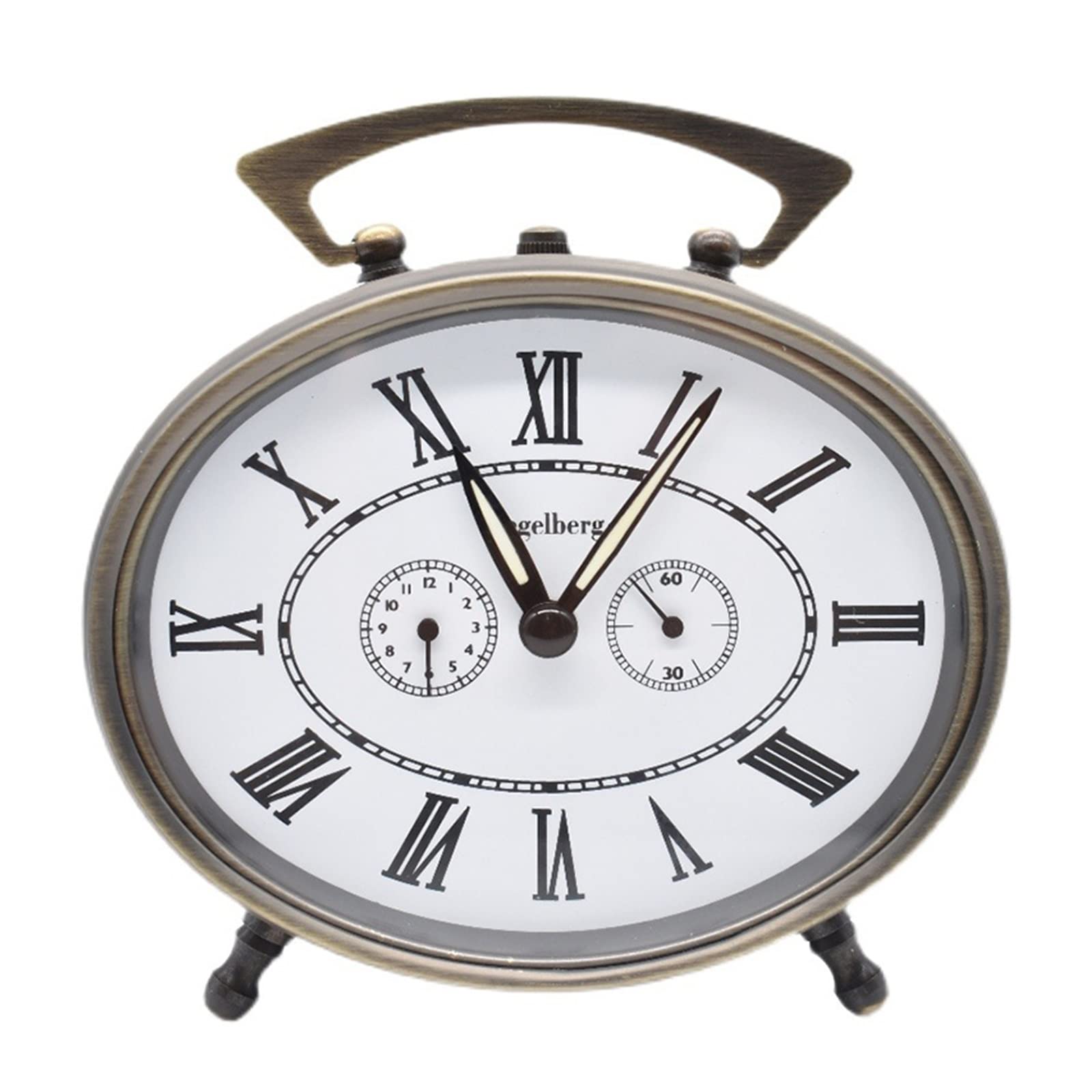 Relojes despertadores for mesita de noche fabricados en metal con maquinaria clásica