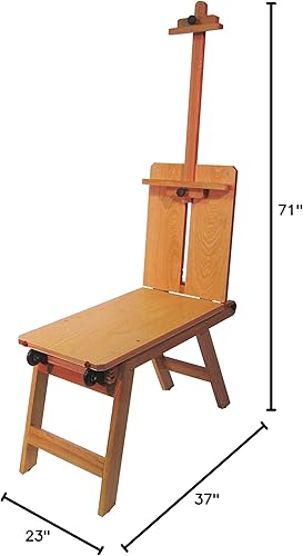 Miniatura 2 de Martin Universal Design Caballete de madera con ruedas para artista, natural