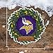 Rico Industries NFL Football Minnesota Vikings Personalized Felt Holiday Wreath Pennant - Home and Living Room Decor - Soft Felt EZ to Hang
