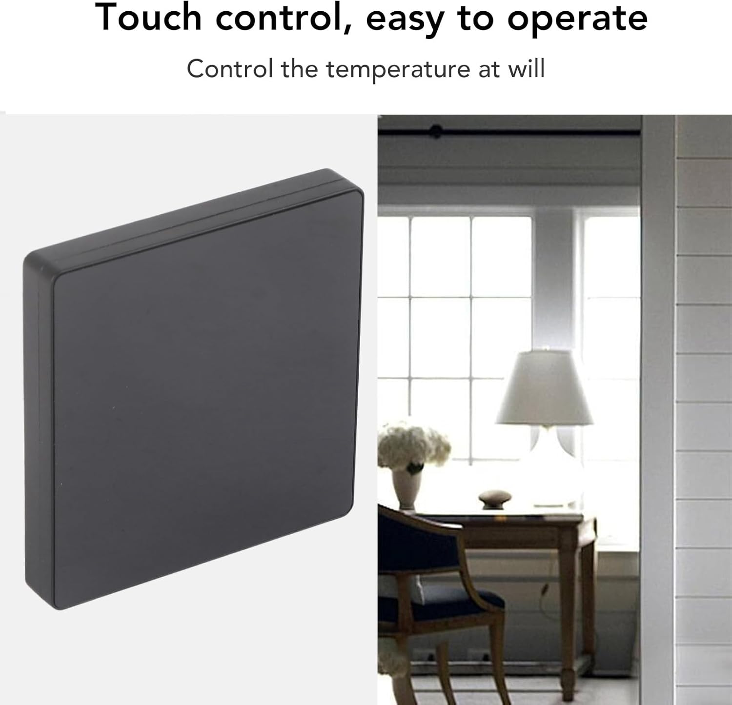 Thermostat with touch control interface