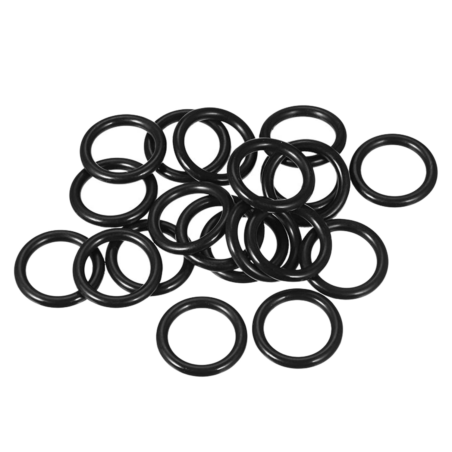 Othmro 25pcs Rubber O-Rings, Nitrile Rubber Washers O Rings, 13.5mm OD 10.5mm ID 1.5mm Width, Sealing Gasket for Plumbing, Taps — image 1