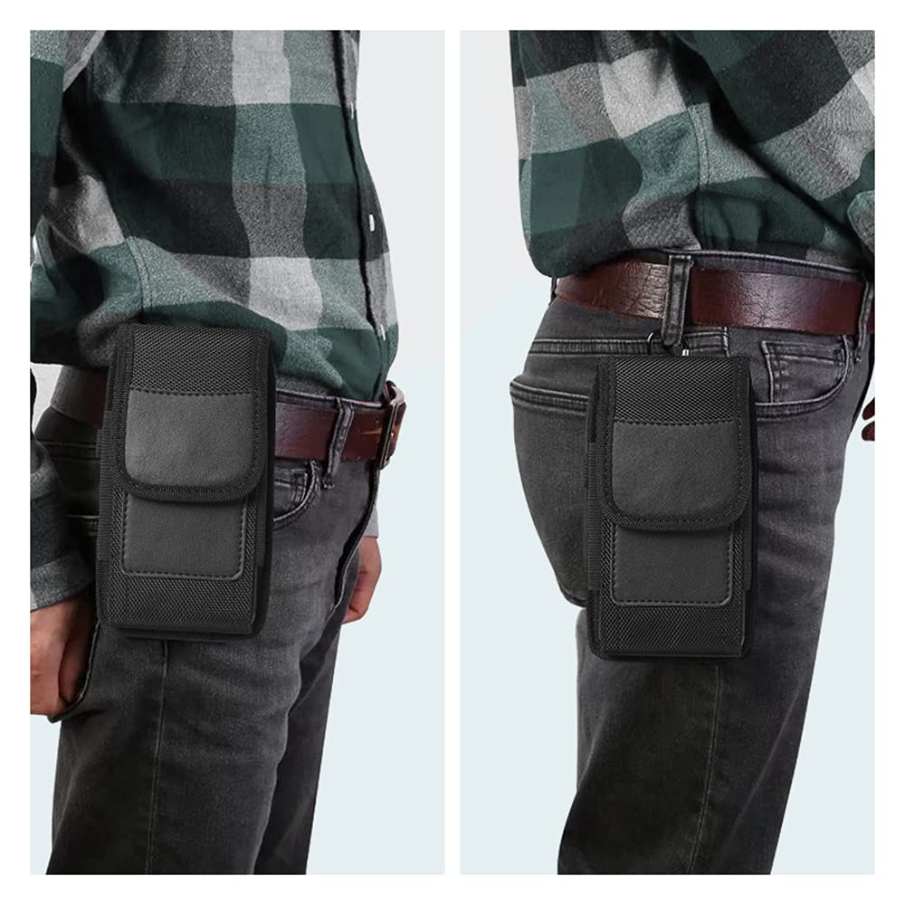 Funda para teléfono celular con clip para cinturón para iPhone SE/6/6s/7/8/X/XR/XS/11/11 Pro/12/12 Mini/12 Pro, para Samsung Galaxy S5/S6/S7/S8/S9/S10/S20/S21/J3/J7/A10e, para LG, Motorola