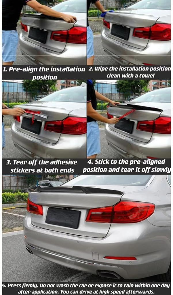 Car Rear Spoiler For Audi SQ5 SUV FY/80A SUV 2017 2018 2019 2020 2021 - View #6