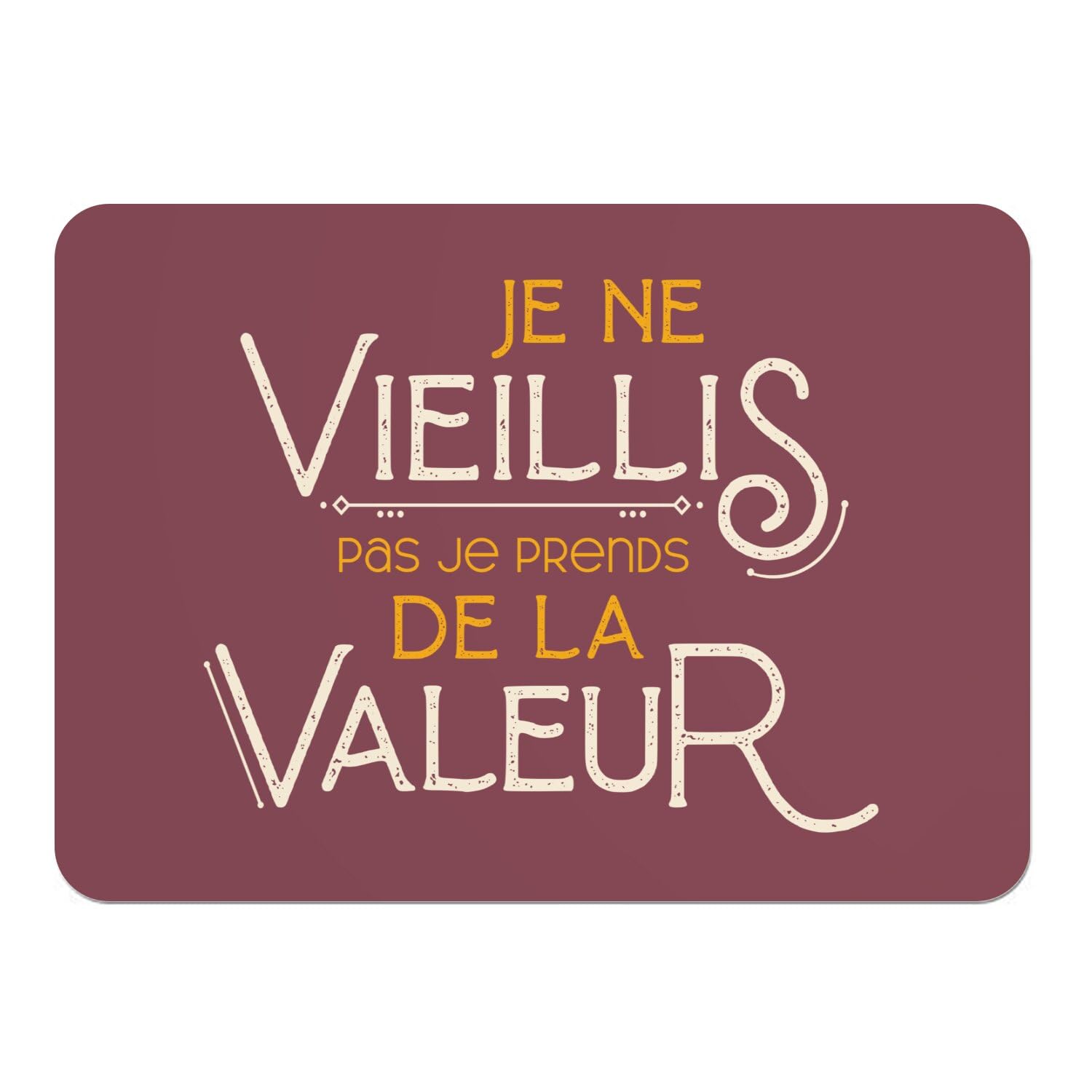 Sets de table pour grand format dessous de liège napperons rouge humour