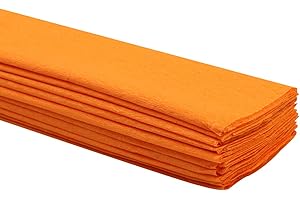 Premium Crepe Paper Streamers: Vibrant Orange Hues for Festive Celebrations