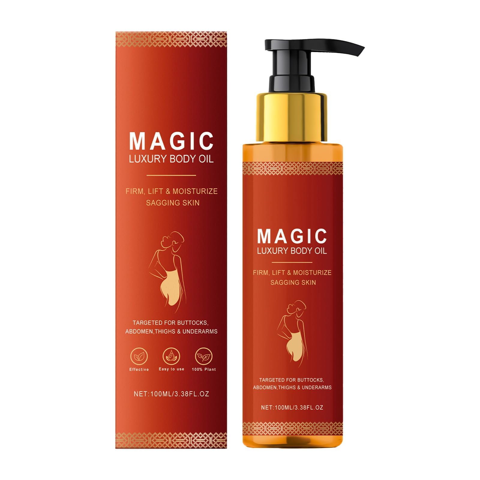 ViBonBody Oil - Magic Body Firming Oil, 100ml Firming Body Lotion for Women for Smooth, Radiant Skin, Effectively Improves Fine Lines
