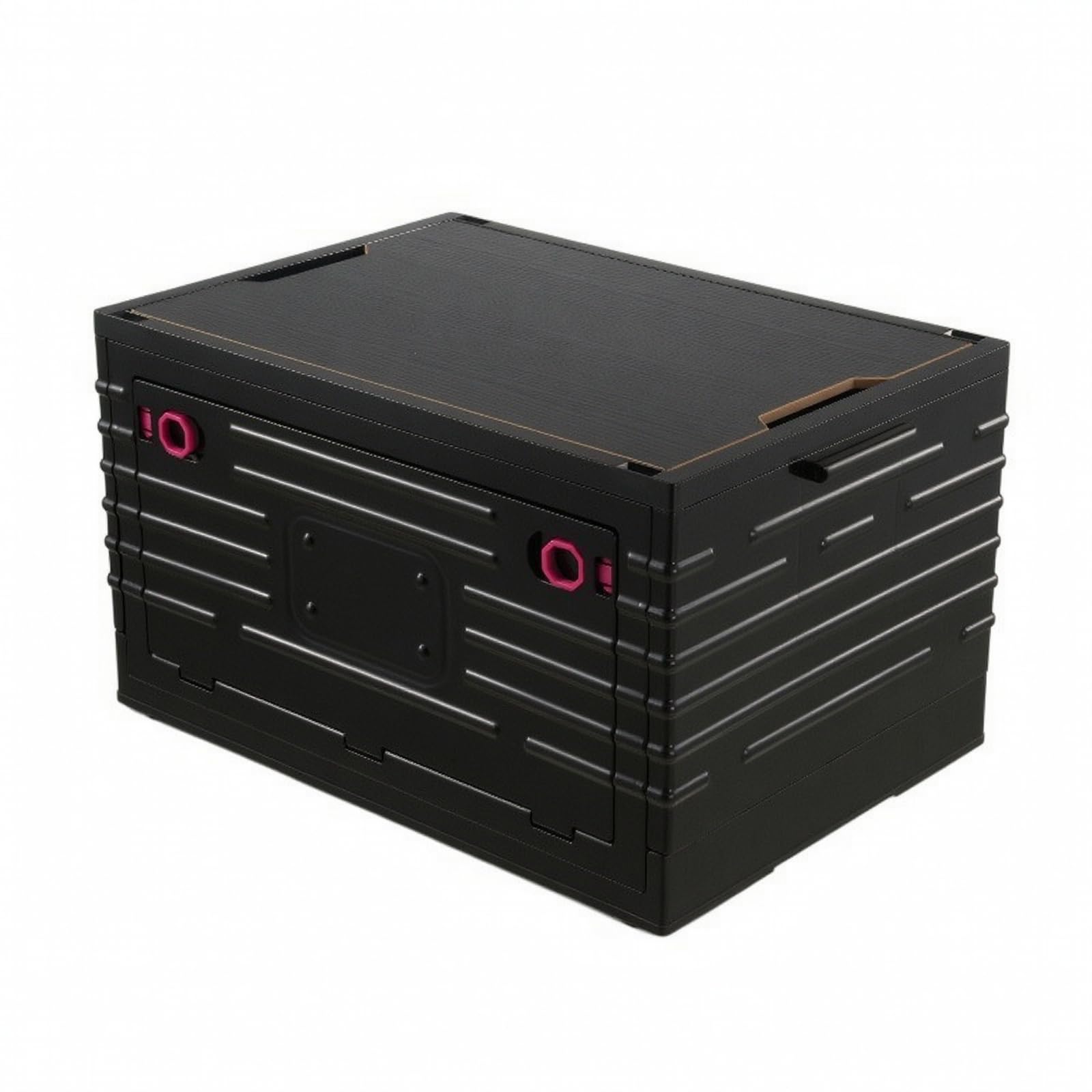 Boîte Rangement Pliable Pratique, Noir, Moyen — 50,5 × 35,5 × 29 Cm
