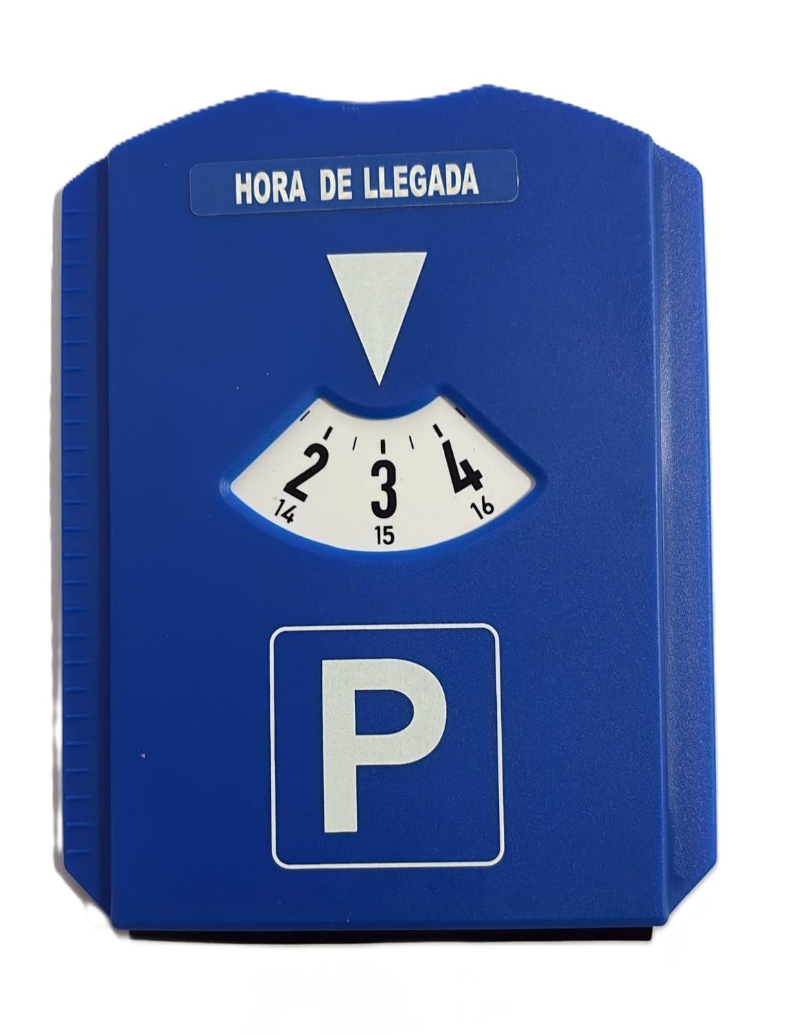 PAIF Disco de aparcamiento estándar Europeo con Bolsa protectora de PVC - 15 x 12 cm. Disco de aparcamiento Español para coches y motos.
