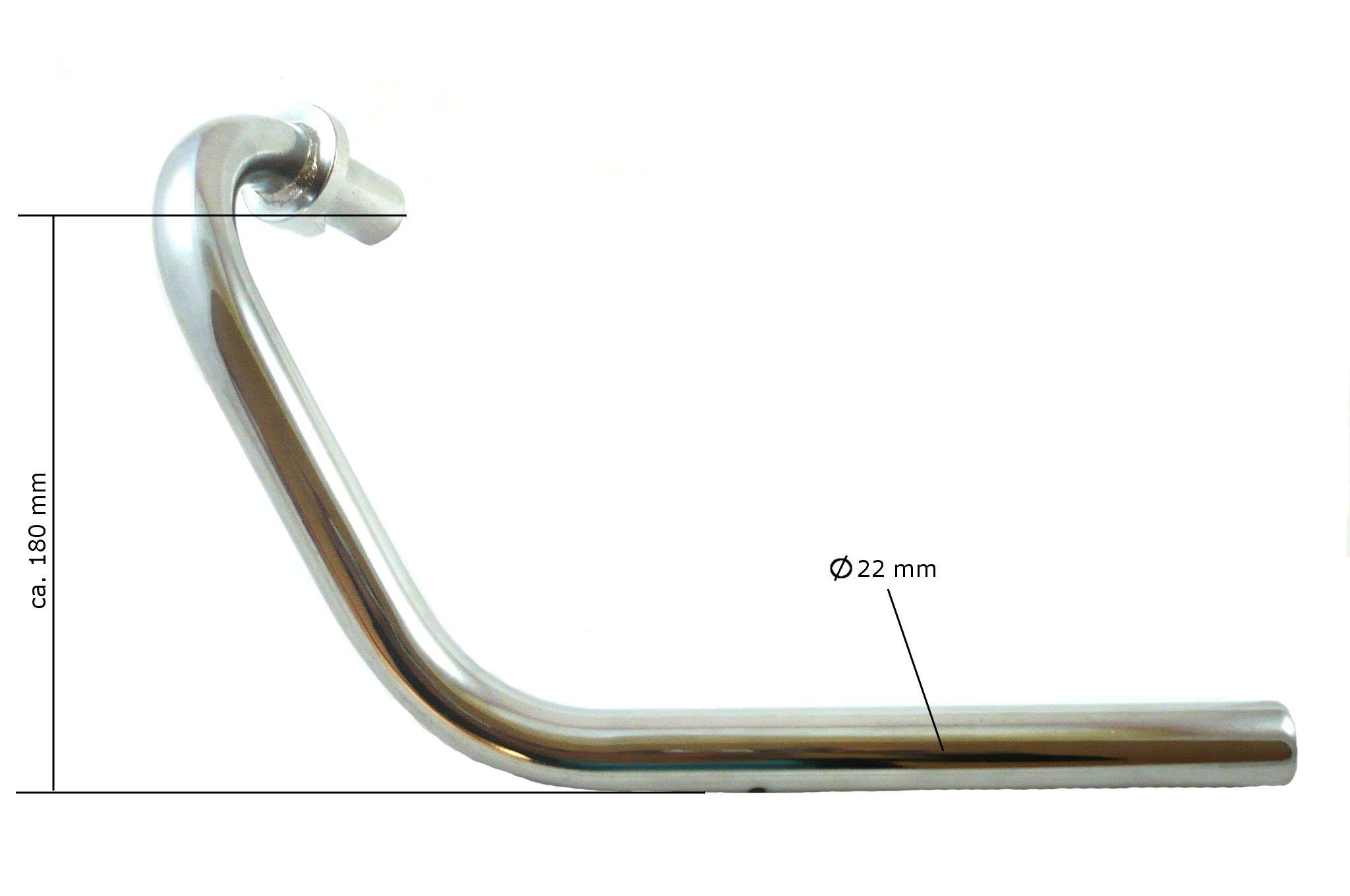 Soporte Manillar Hmparts Plata Puente De Manillar Para Moto Monkey Dax Réplica - Color Plata, Marca HMParts, Fácil Montaje Soporte Manillar Réplica Monkey Dax - Foto 4