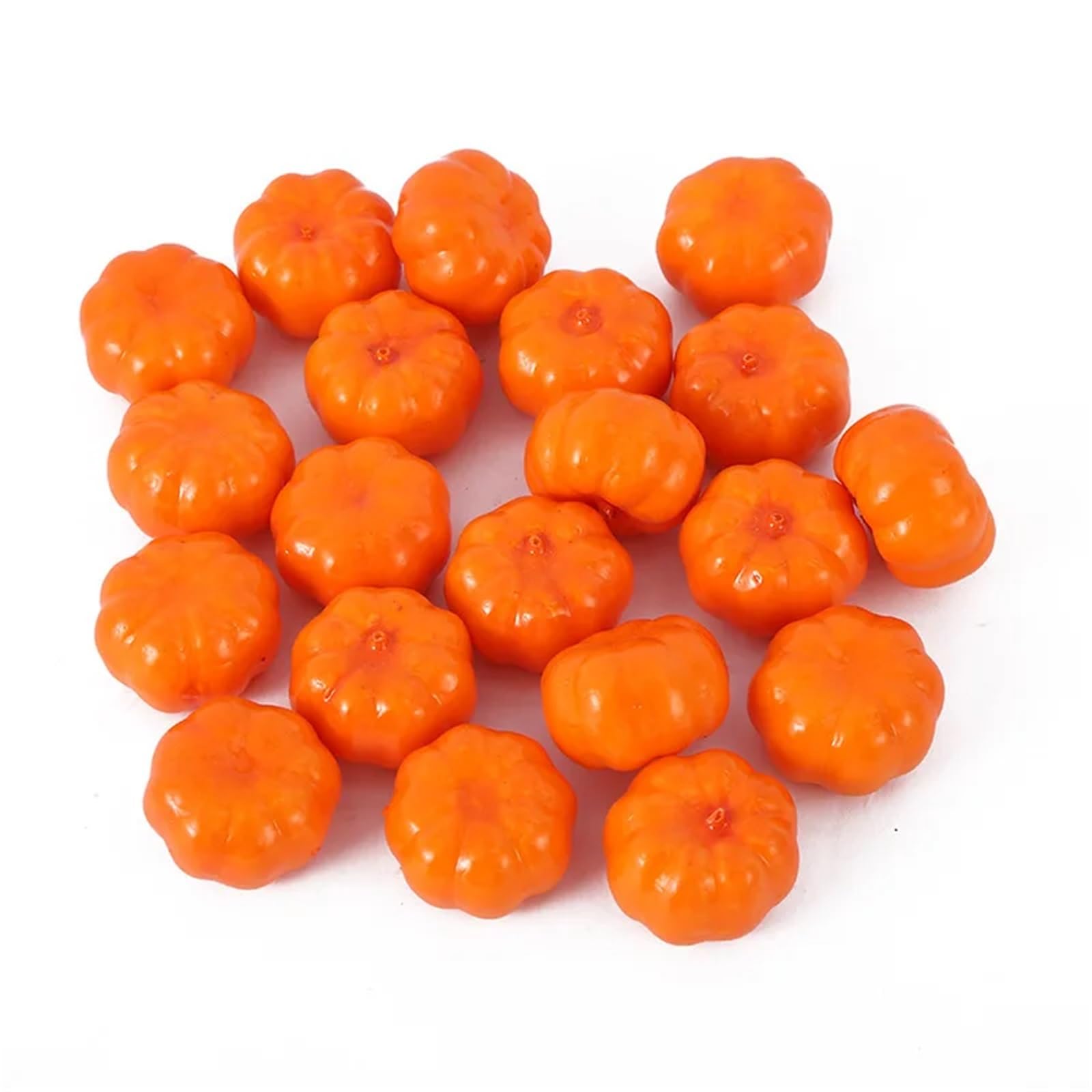 LUYSGBXR Fake Vegetable Simulation Vegetable 3.5CM Foam Artificial Pumpkin For Thanksgiving Autumn Home Dining Table Decor(20Pcs)