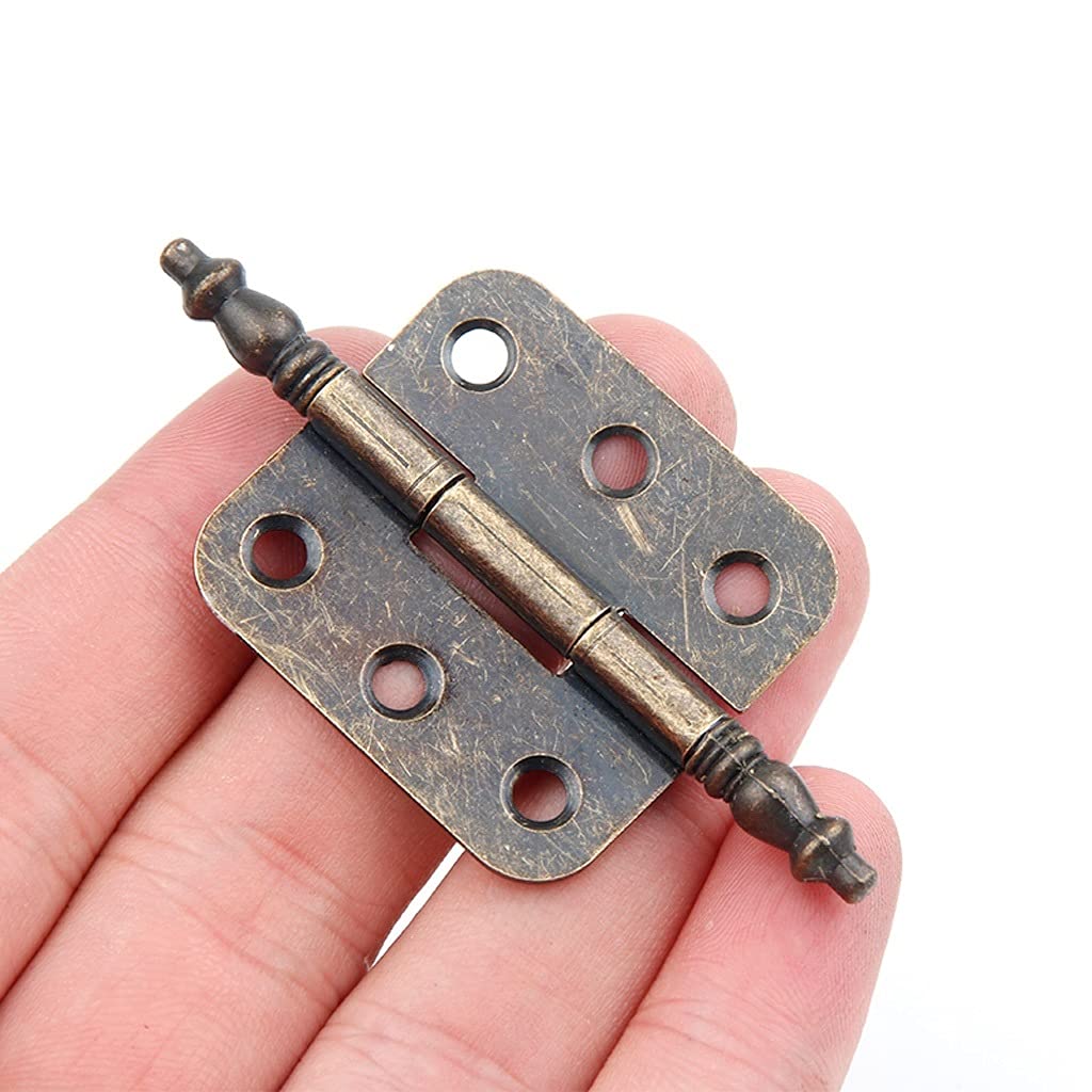 Charnière antique bronze 70 * 35mm idéale pour réparer un coffret cadeau abîmé