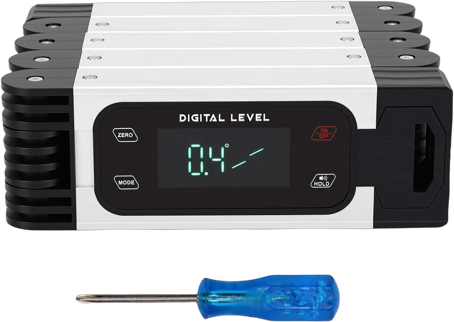 VBESTLIFE 折りたたみ式レベル、75cm磁気デジタル折りたたみレベル測定ツールは、分度器、角度ファインダーを組み合わせ、装飾