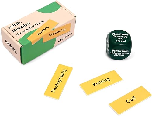 Relish - Juego de cartas de conversación Dementia Game, Link & Think Hobbies - Actividades y productos para el Alzheimer, juegos y juguetes para