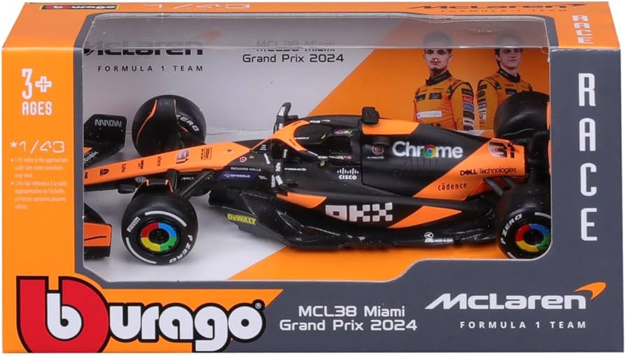 Amazon | Bburago（ブラーゴ） 2024年モデル 1/43 F1 マクラーレン
