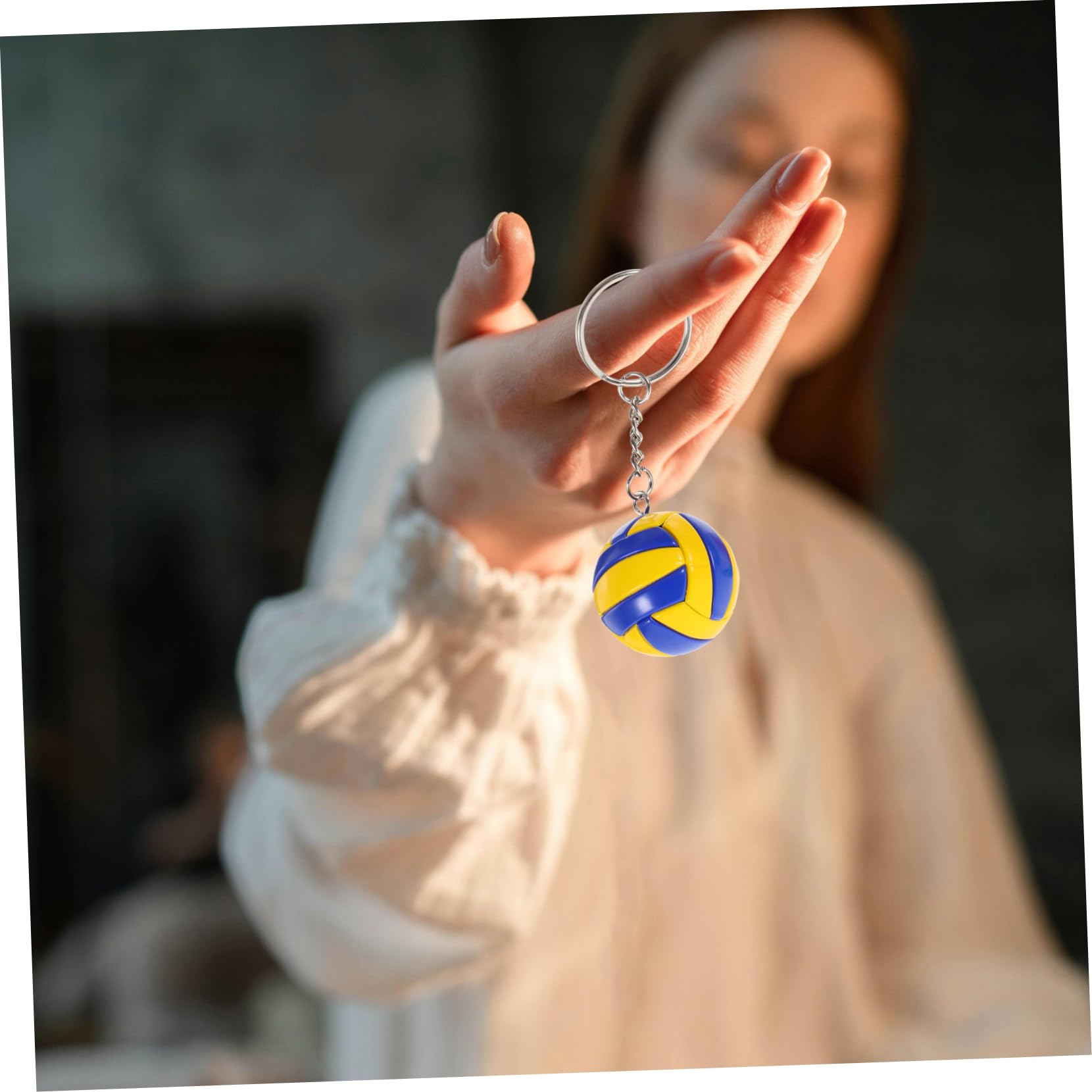 3 Pz Portachiavi Pallavolo, Regalo Incantesimi Di Pallavolo, Zaini Sacchetti Regalo, Ciondolo per Borsa per Bambini, Squisito Ciondolo, Catena Fascino Borsa Da Calcio