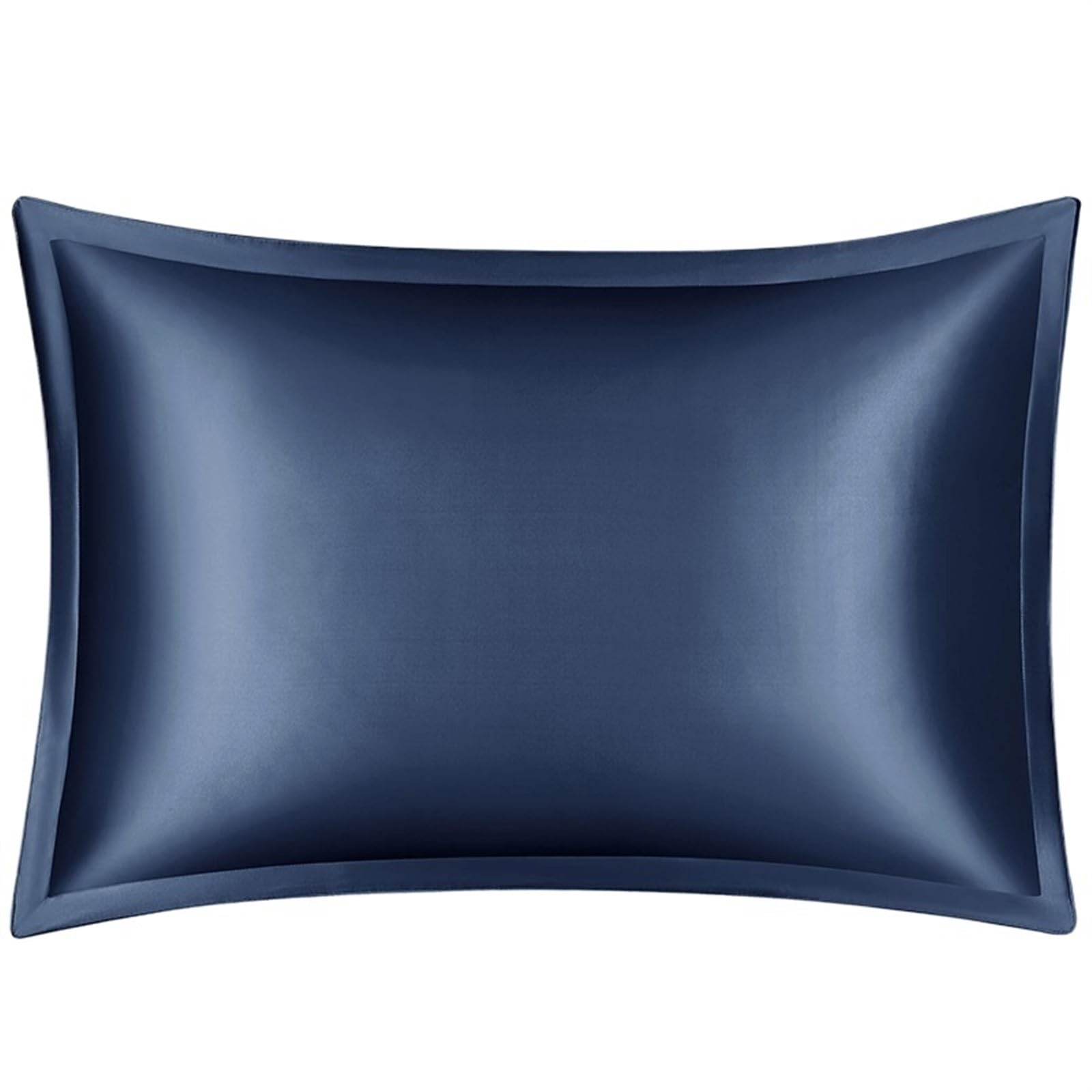 Funda almohada seda Fundas de almohada de seda Funda de almohada de seda morera for cabello y piel: parte delantera de seda pura y parte trasera de fibra de lyocell transpirable, 1 paquete(Blue,50x90c