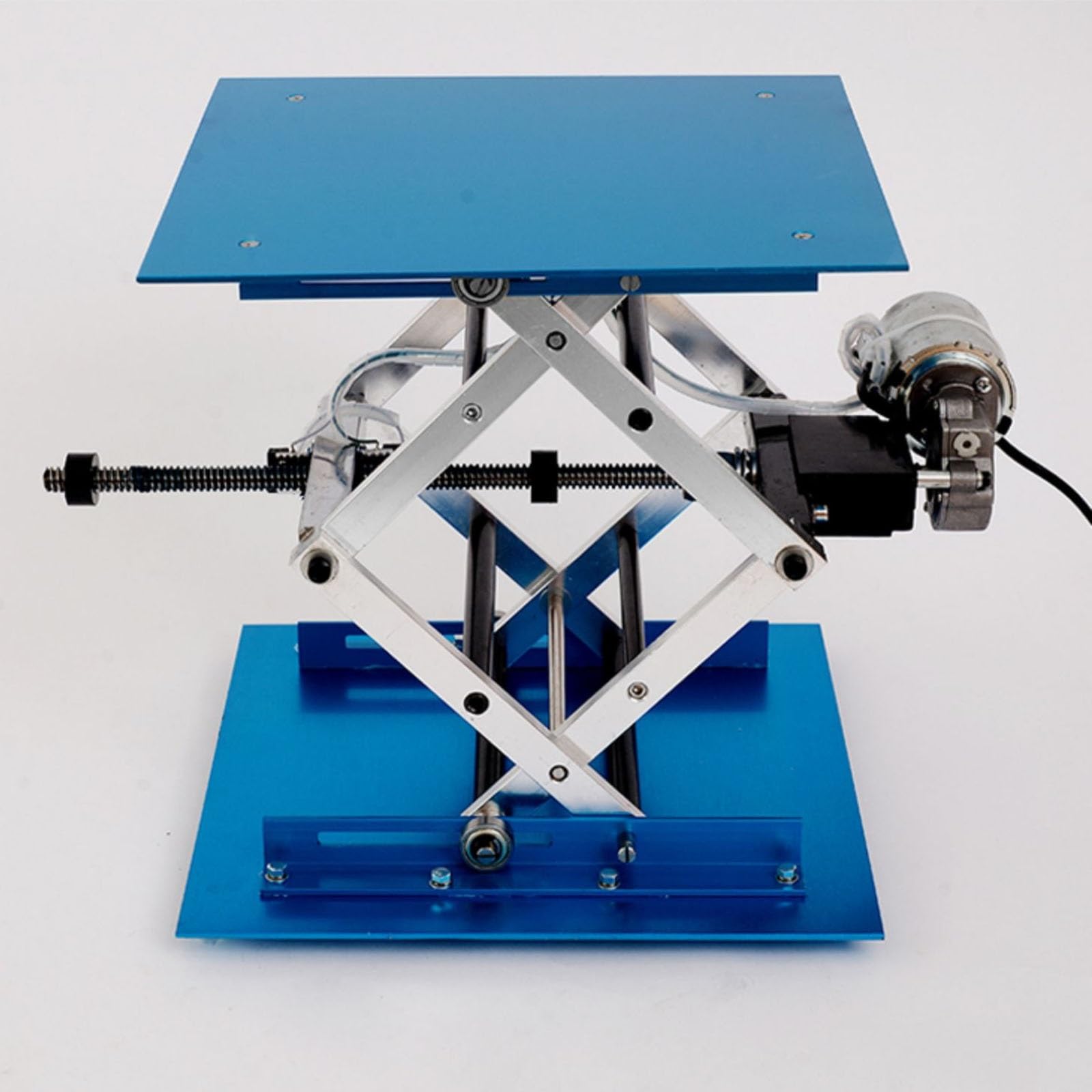Plataforma elevadora eléctrica, gato de laboratorio de óxido de aluminio, soporta 30 kg, altura ajustable de 90-365 mm, ideal para experimentos de física y aplicaciones de investigación