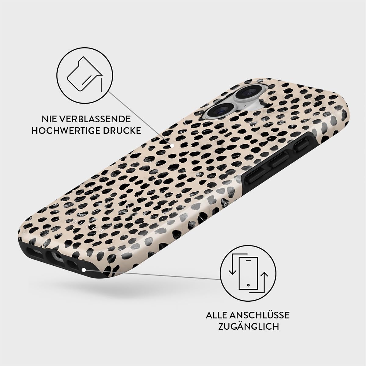 BURGA Handyhülle für iPhone 17 – Unisex Hybrid-Schutzhülle mit stoßdämpfendem TPU & kratzfester Außenschale, erhöhter Displayrand, MagSafe-kompatibel, kabelloses Laden, stylisches Design
